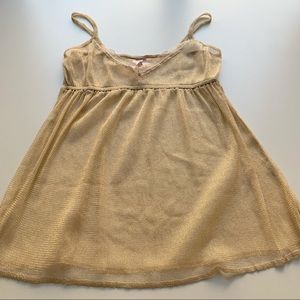 Sparkle & Fade UO Gold Cami, Small